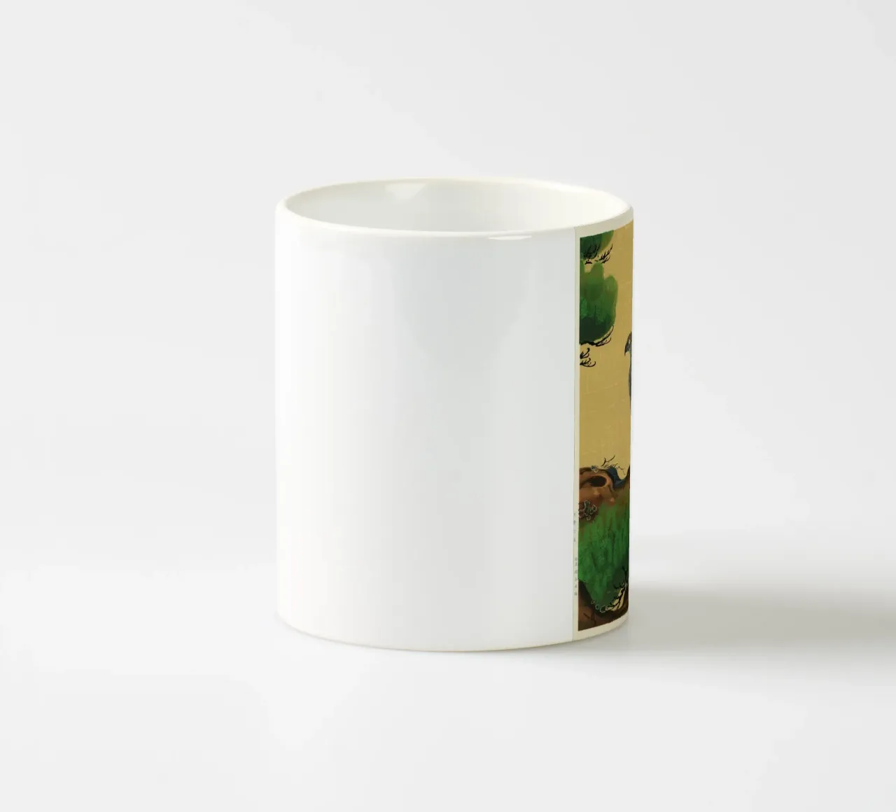 Pine and Eagle tazza in ceramica da vintageshop