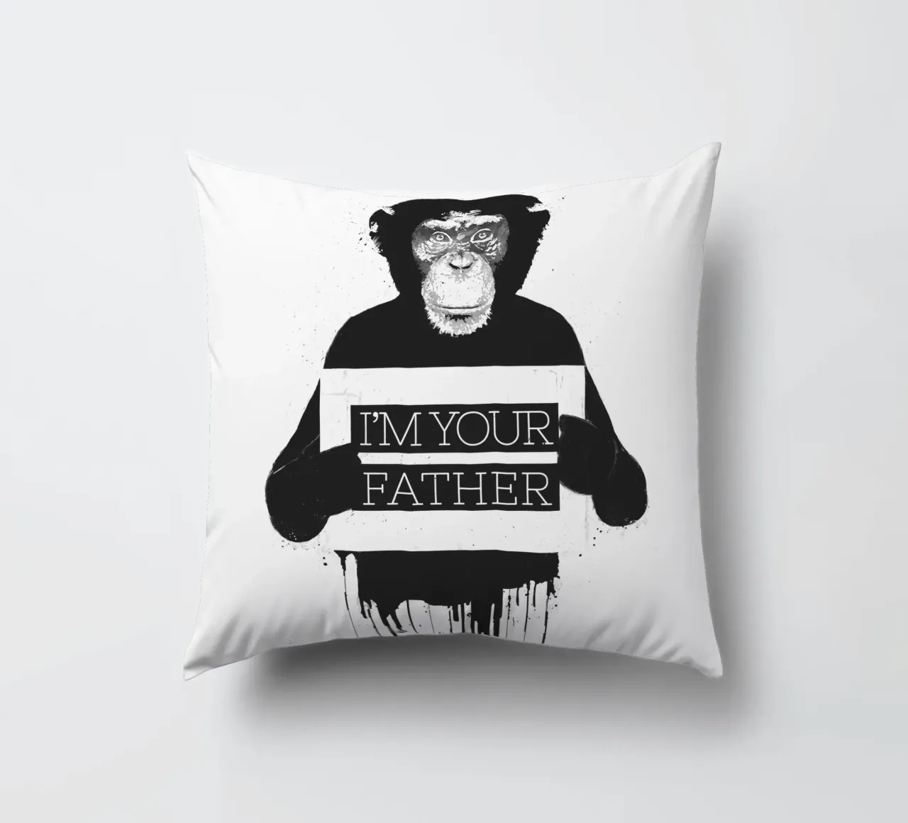 I'm your father II decorative cushion by Balazs Solti