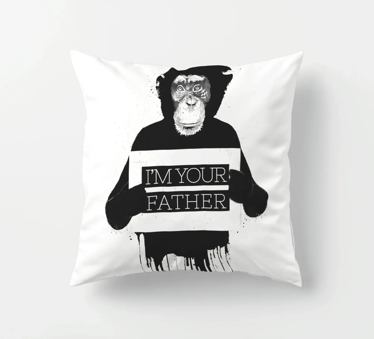 I'm your father II decorative cushion by Balazs Solti