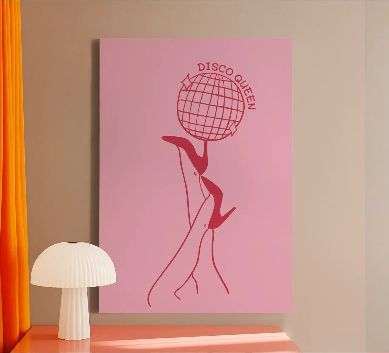 Disco Queen tela con Cornice a cassetta da DigiWunderwerk