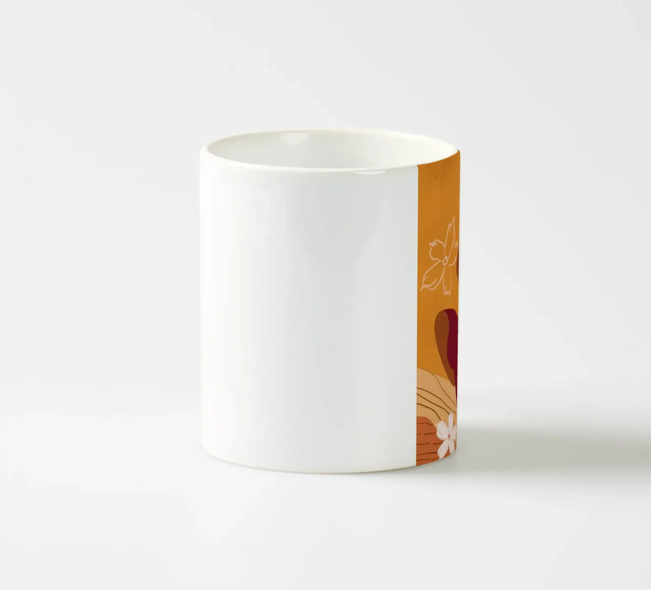 Sbocciare dove si è piantati tazza in ceramica da Inha Arceo Arts