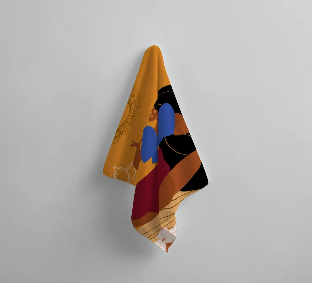 Bloom Where You are Planted towel by Inha Arceo Arts