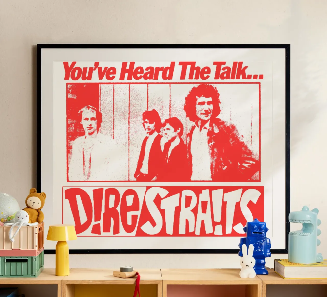 Silhouette Blues Rock Dire Straits poster da grass.studio_