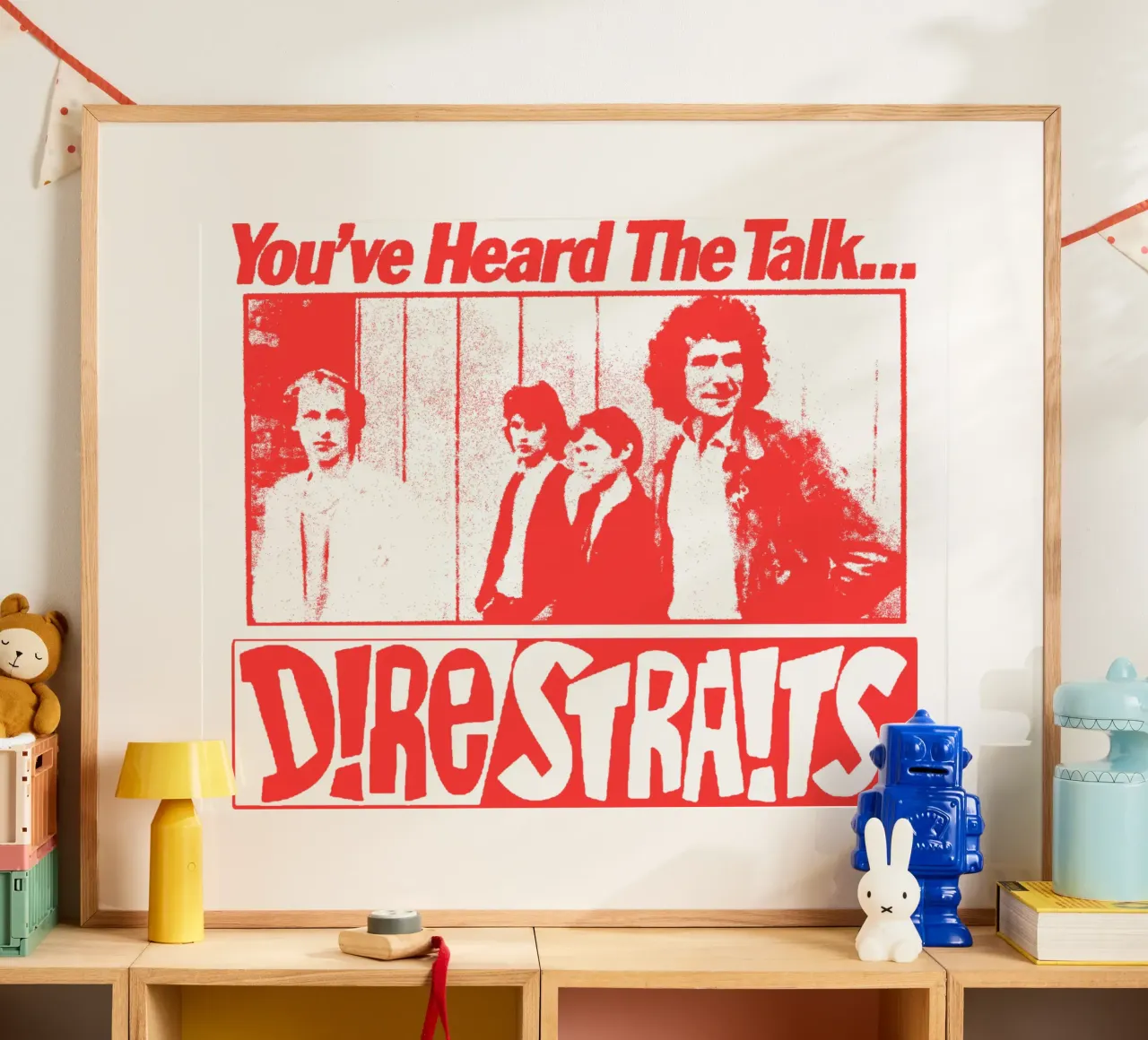 Silhouette Blues Rock Dire Straits poster da grass.studio_