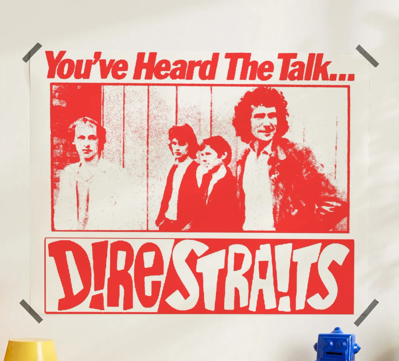 Silhouette Blues Rock Dire Straits poster da grass.studio_