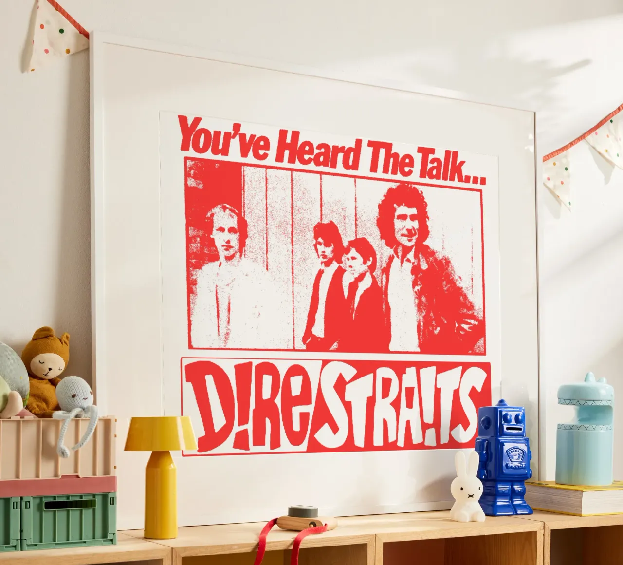 Silhouette Blues Rock Dire Straits poster da grass.studio_