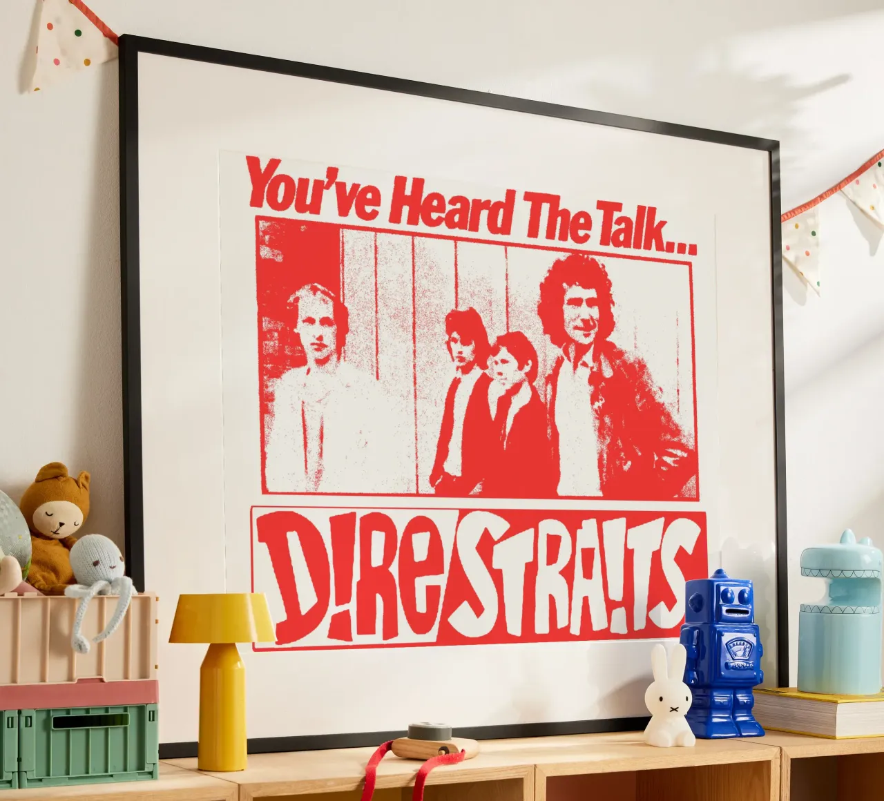Silhouette Blues Rock Dire Straits poster da grass.studio_