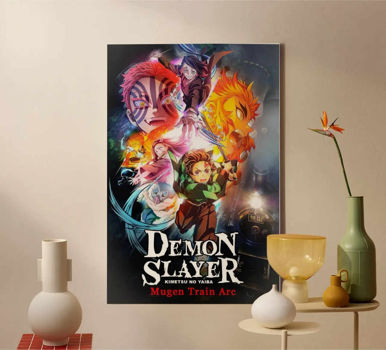 Tanjiro Kimetsu Demonendoder Klassieker canvas met Baklijst van igoshartwrks