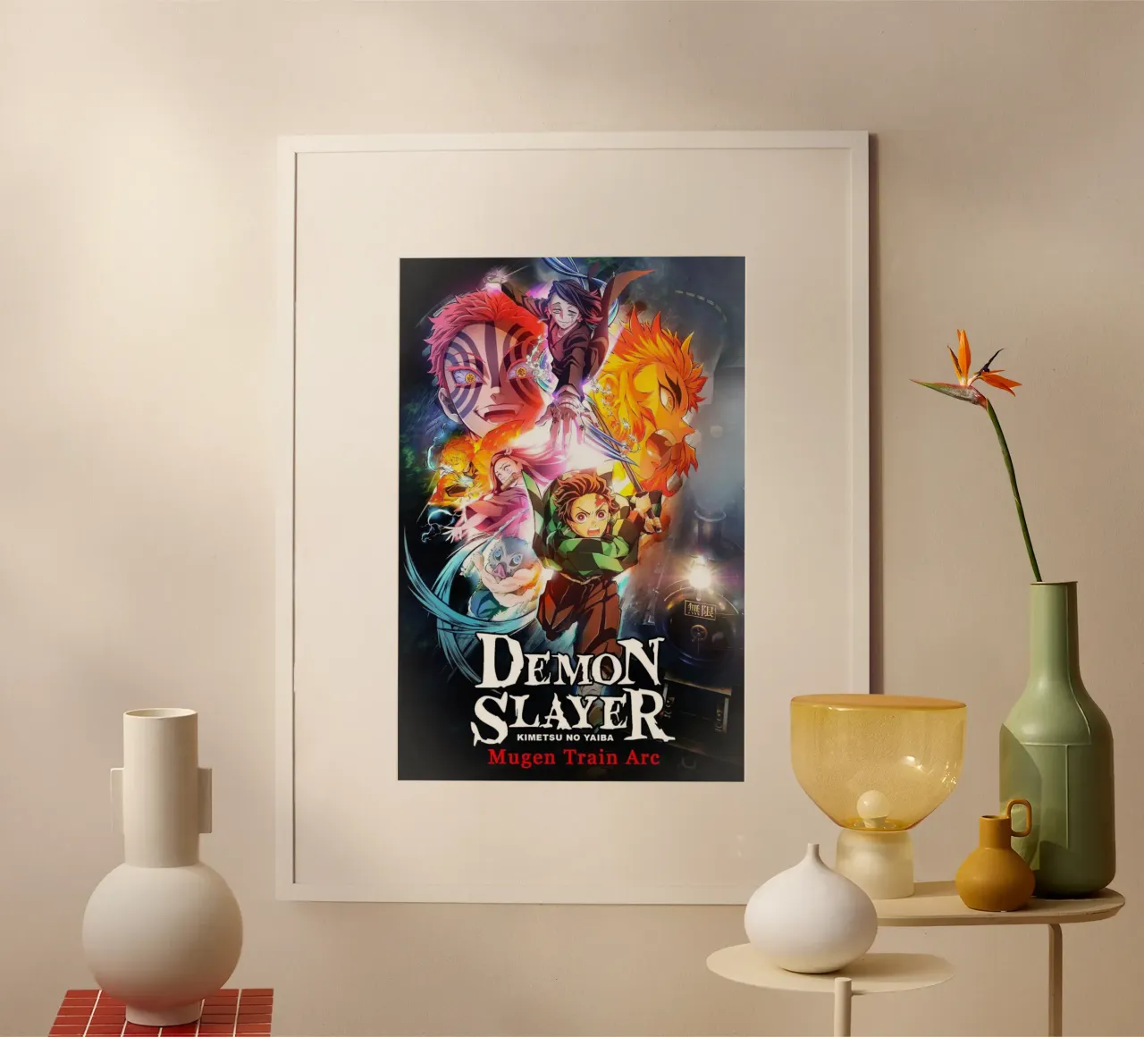 Tanjiro Kimetsu Ammazzademoni Classico poster con telaio in alluminio da igoshartwrks