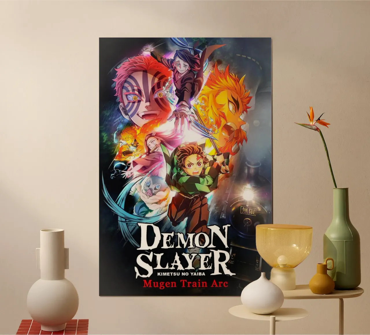 Tanjiro Kimetsu Ammazzademoni Classico poster con telaio in alluminio da igoshartwrks