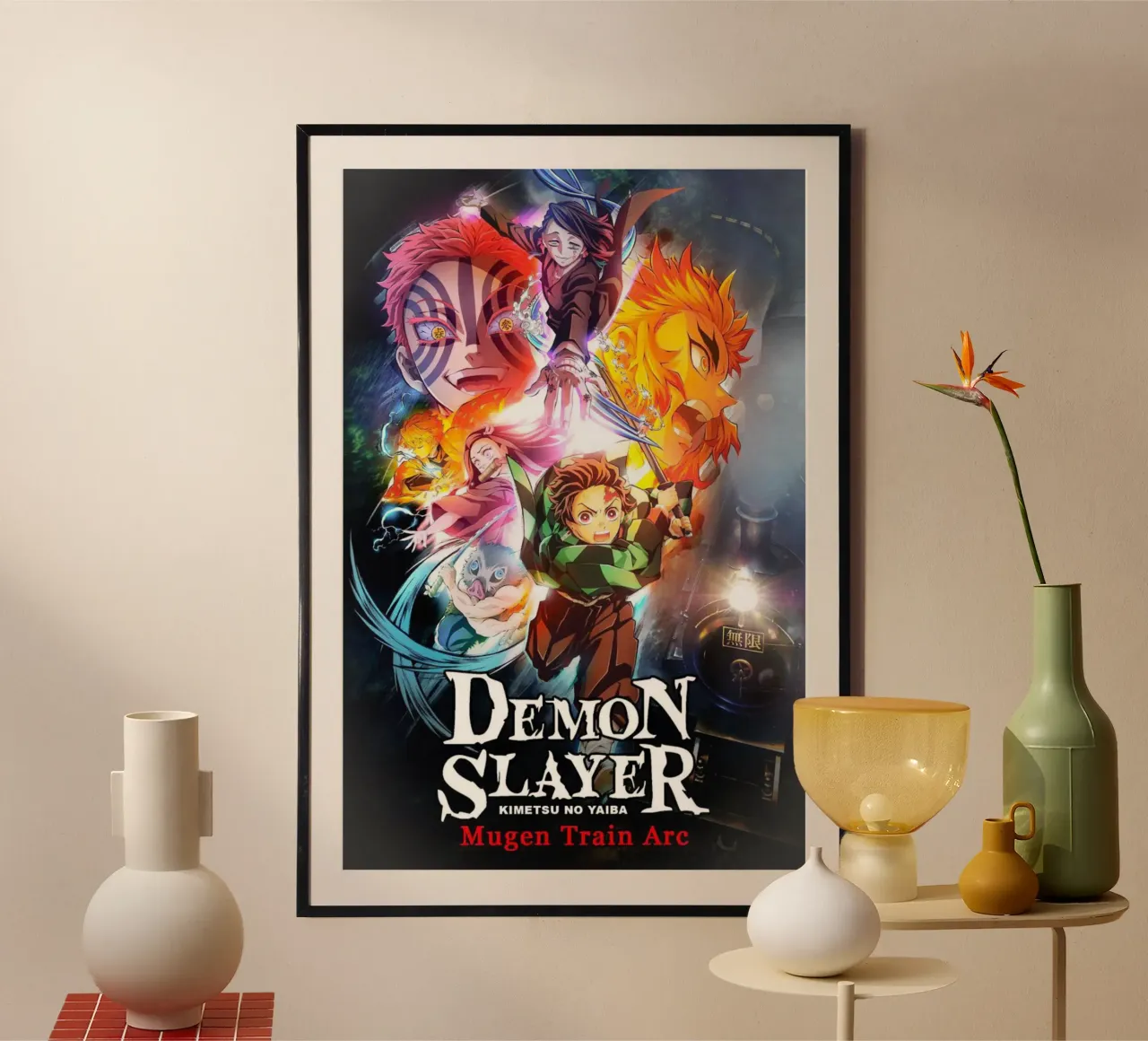 Tanjiro Kimetsu Ammazzademoni Classico poster con telaio in alluminio da igoshartwrks