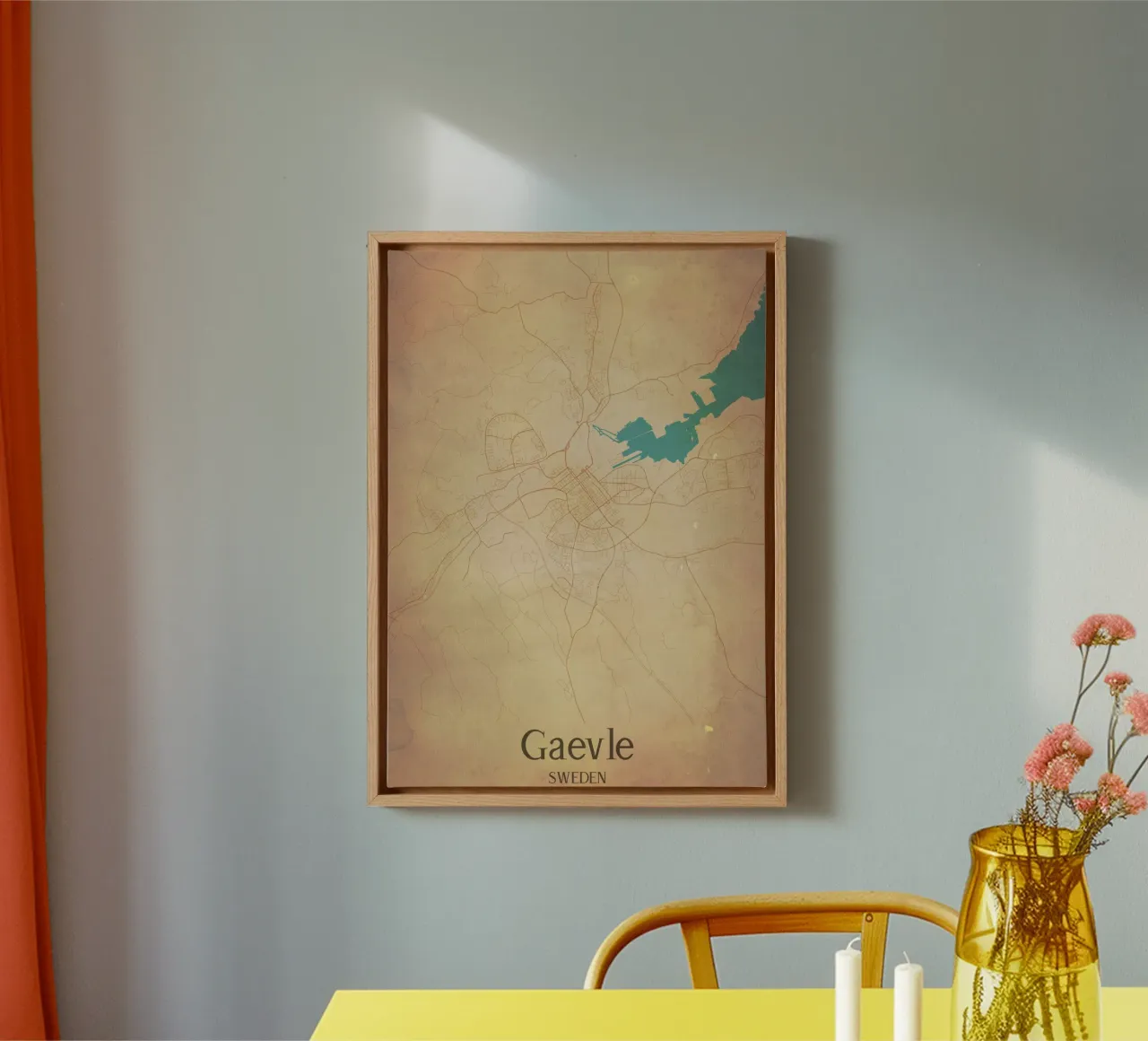 Gaevle SWEDEN tela con Cornice a cassetta da WorldPrint