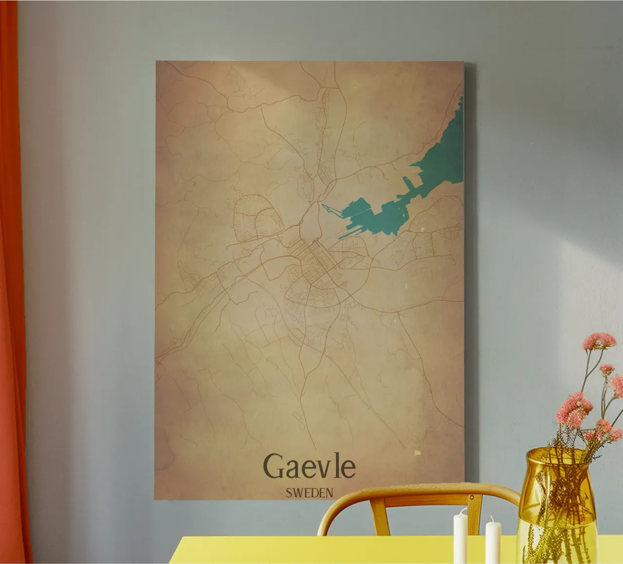 Gaevle SWEDEN tela con Cornice a cassetta da WorldPrint