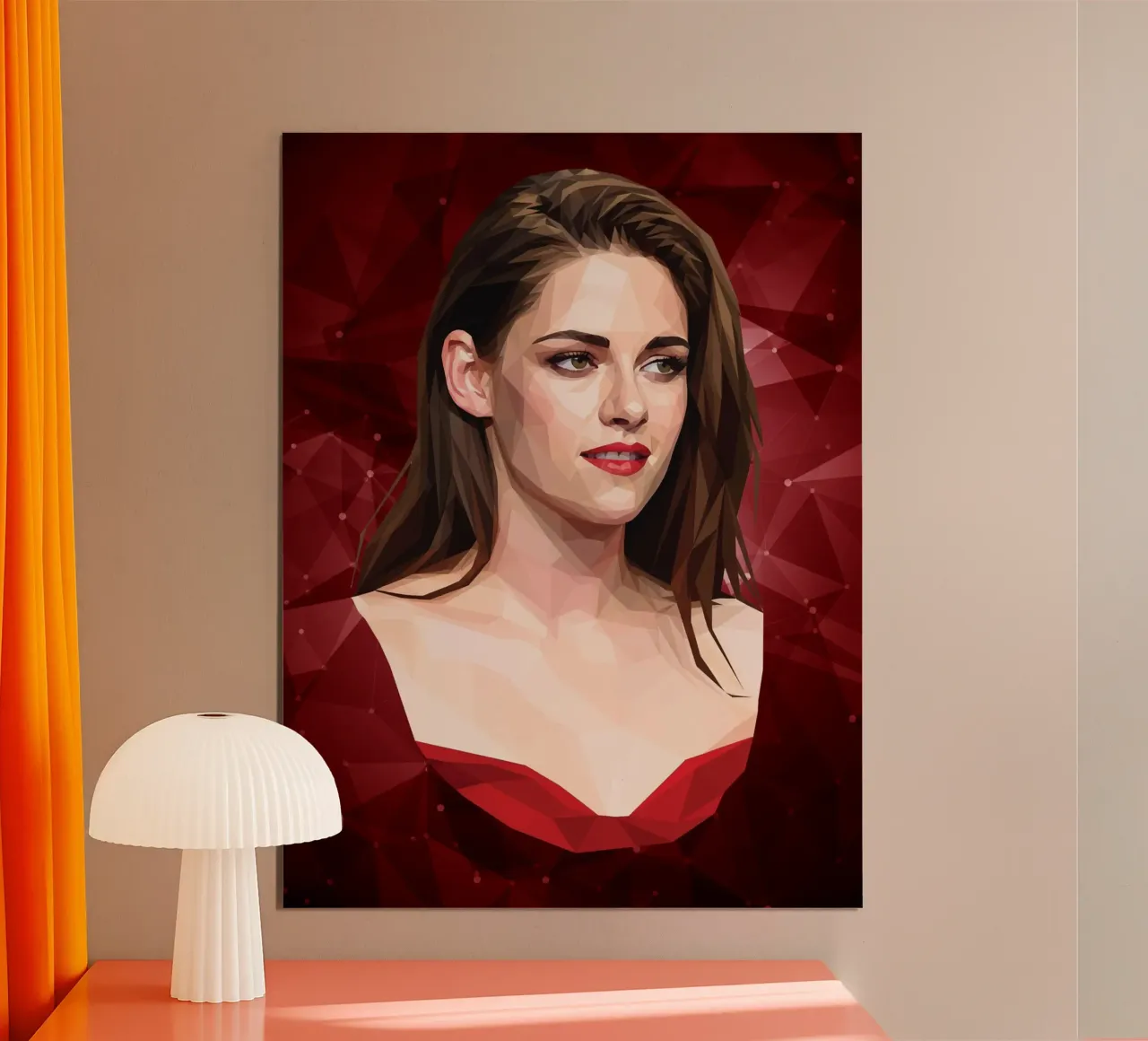 Kristen Stewart Lowpoly poster da Low Profile