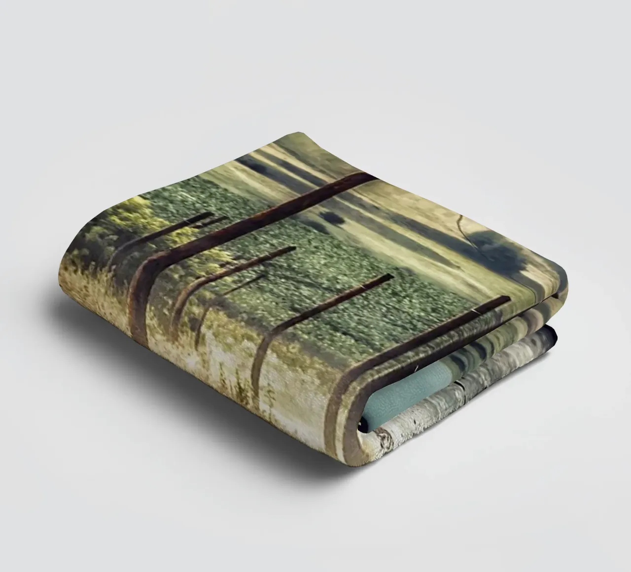 The Empty Curve – Dust, Light & Silence towel by jay