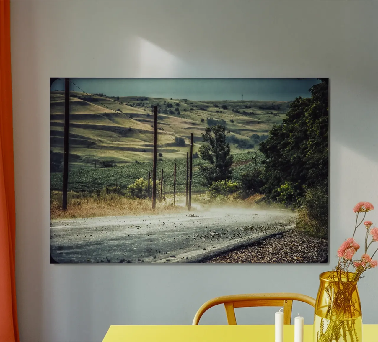 The Empty Curve - Staub, Licht und Stille Poster von jay