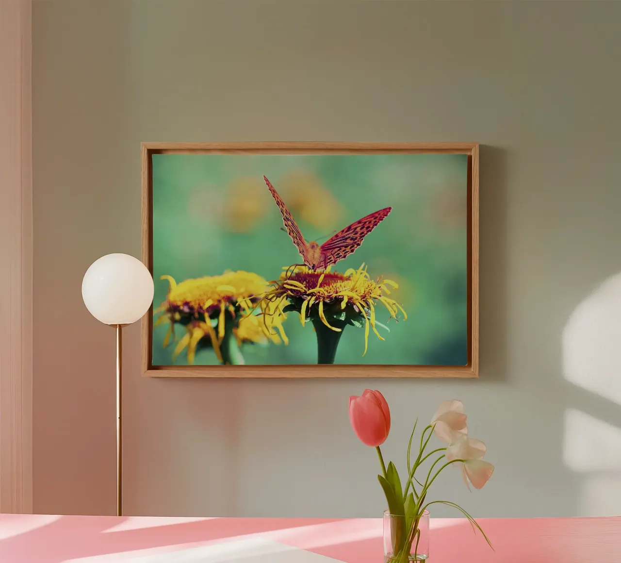 Keeping the Dream Alive - Butterfly Fine Art Print canvas with Floater frame by jay