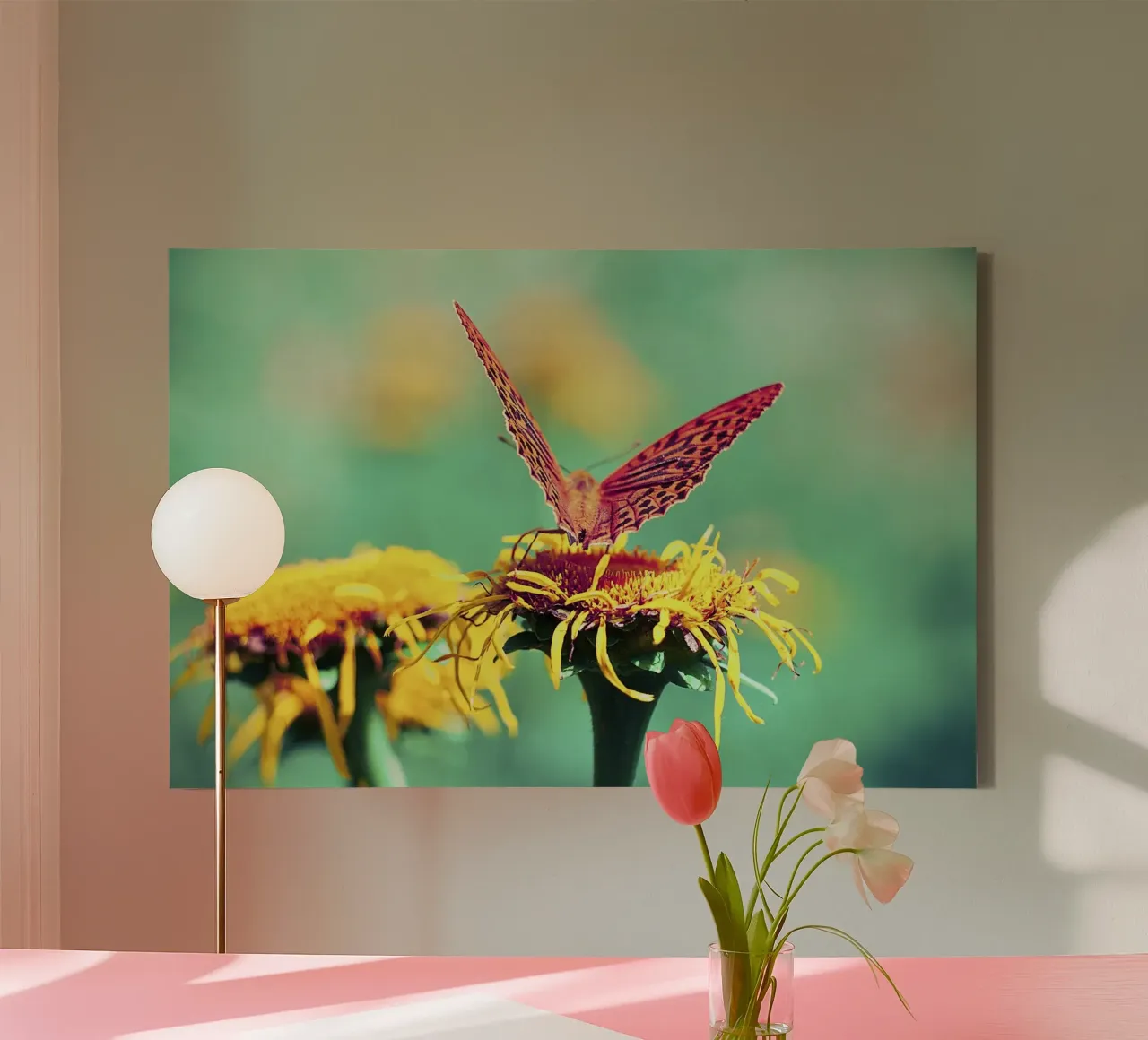 Keeping the Dream Alive - Butterfly Fine Art Print canvas with Floater frame by jay