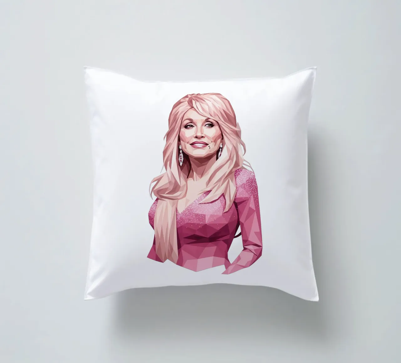 Dolly Parton lowpoly cuscino da Low Profile