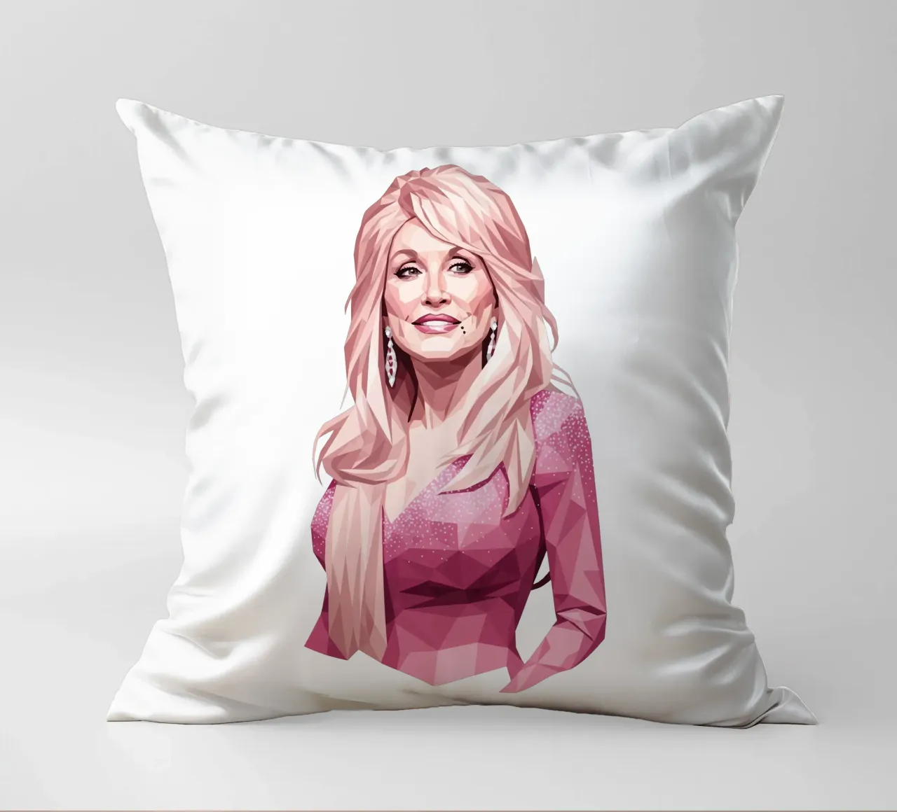 Dolly Parton lowpoly cuscino da Low Profile