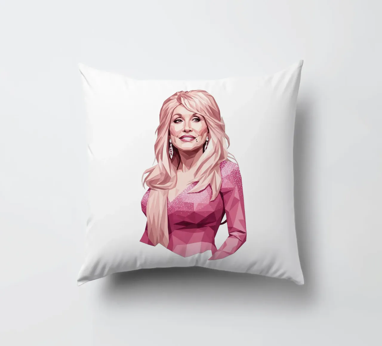 Dolly Parton lowpoly cuscino da Low Profile