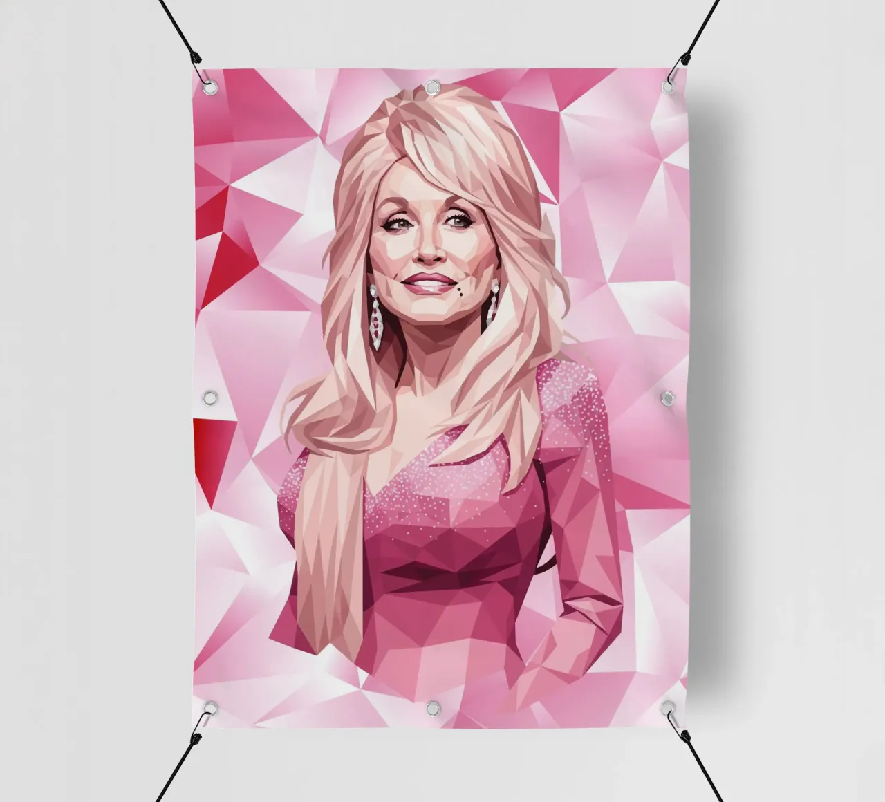 Dolly Parton lowpoly telo in pvc da Low Profile
