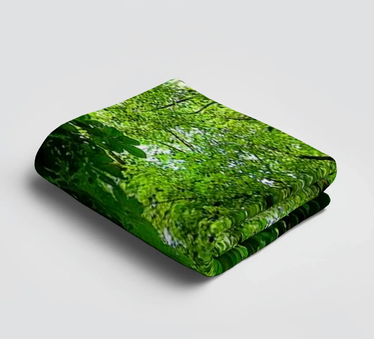 Symmetrie van smaragdgroene boom - Abstracte kunstdruk badhanddoek van jay