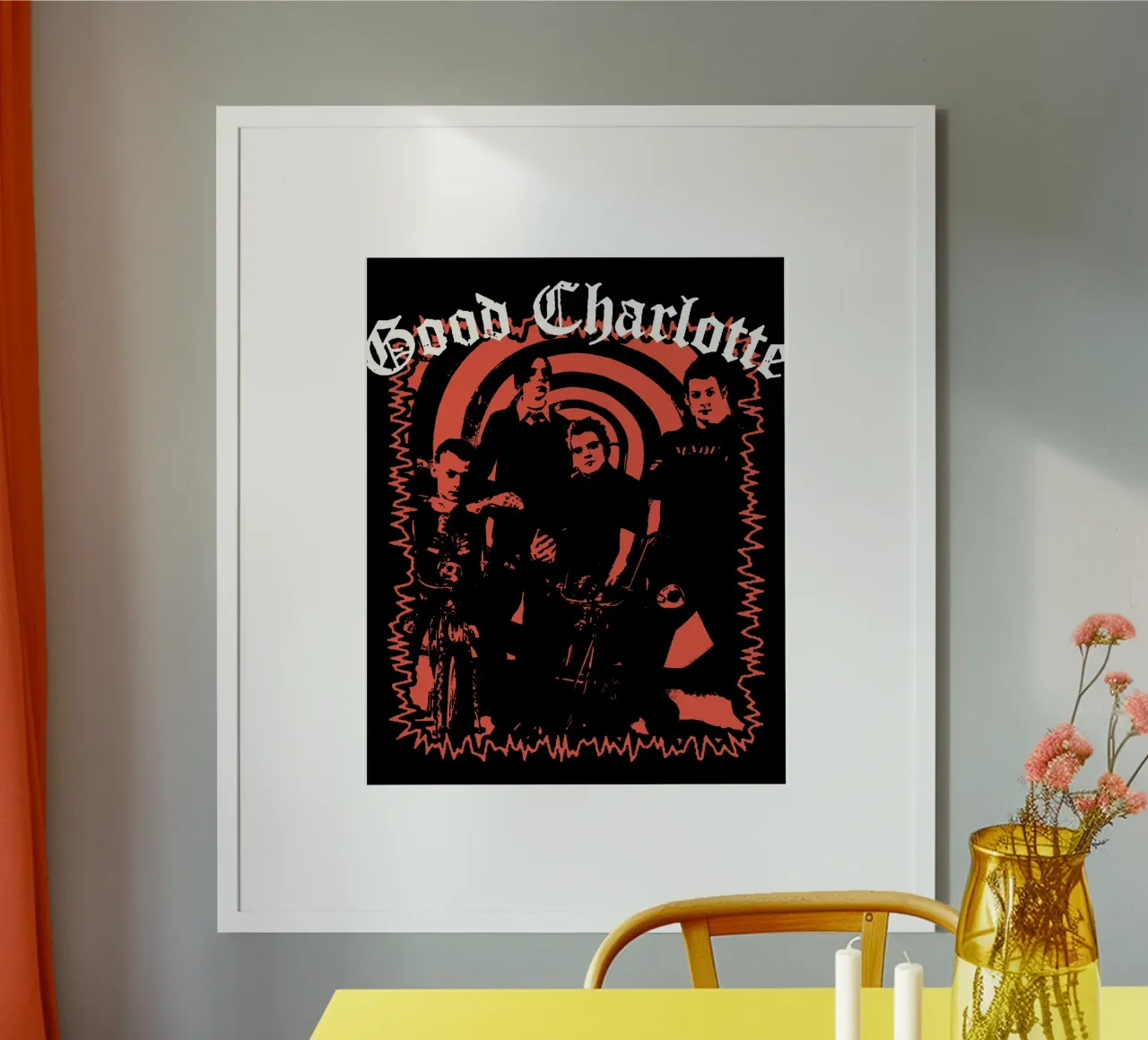 Maglietta Silhouette Good Charlotte poster da igoshdesigns