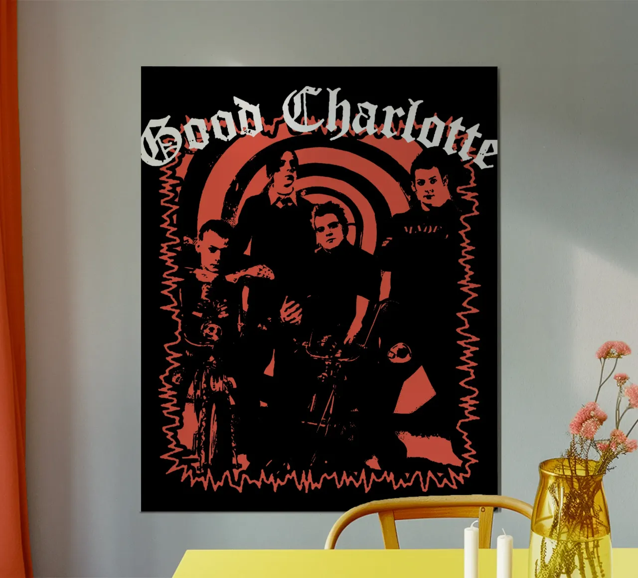 Maglietta Silhouette Good Charlotte poster da igoshdesigns