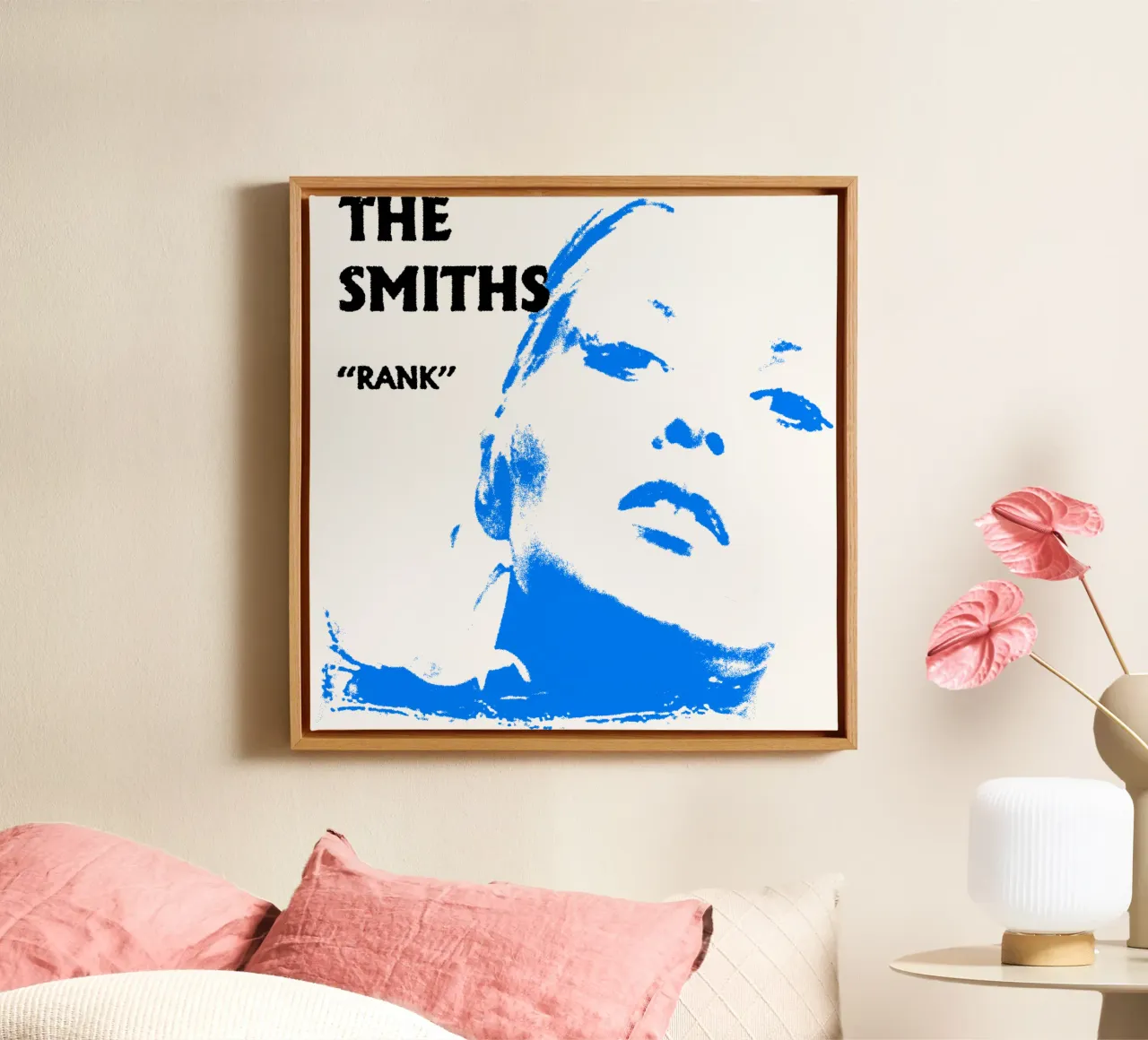 Gezicht Silhouet De Smith canvas met Baklijst van mannys_artt