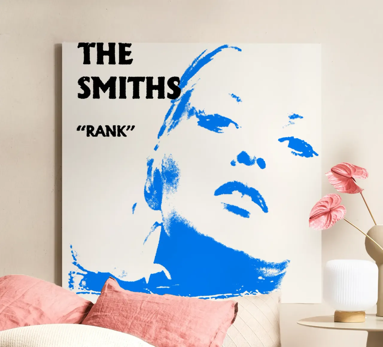 Gezicht Silhouet De Smith canvas met Baklijst van mannys_artt