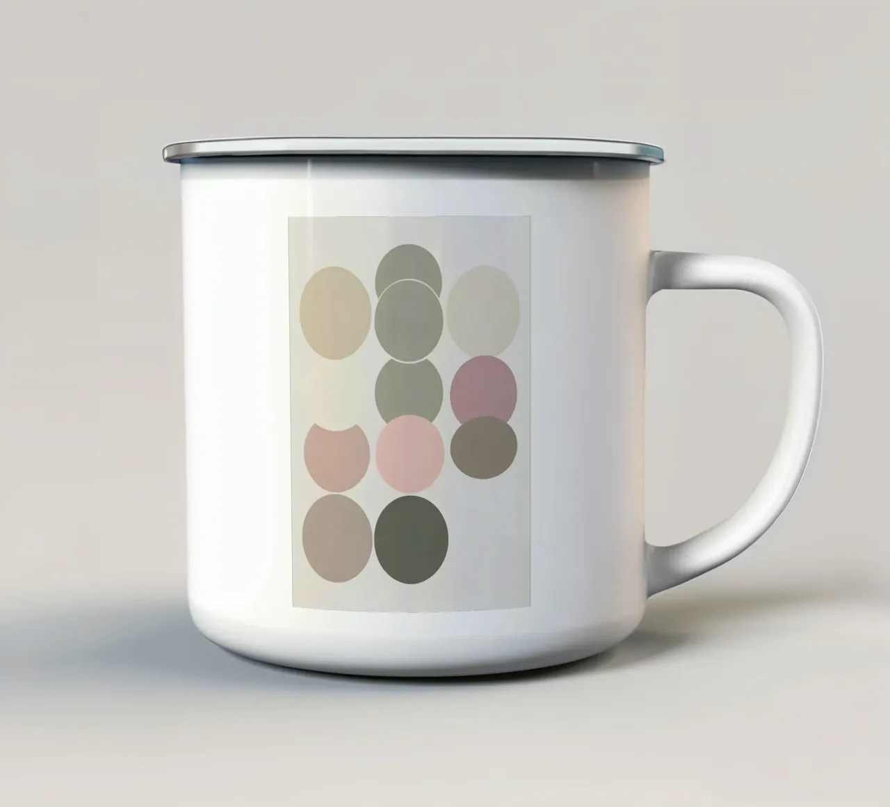 Tavolozza dei colori del cerchio tazza in smalto da Botanical Gallery