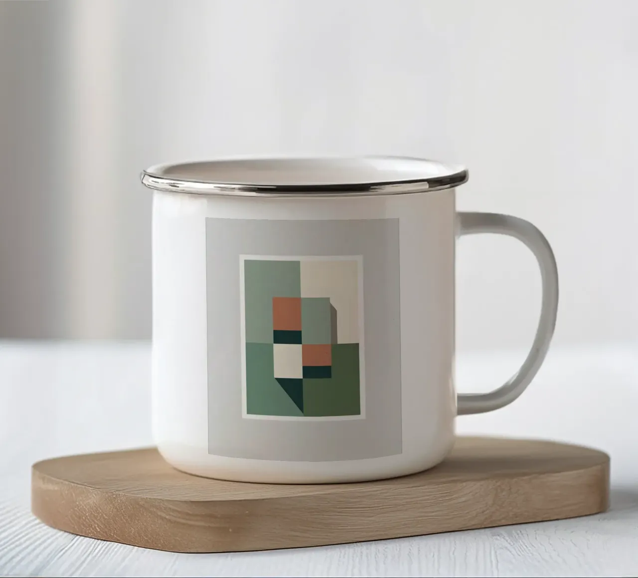 Blocchi di colore tazza in smalto da Botanical Gallery