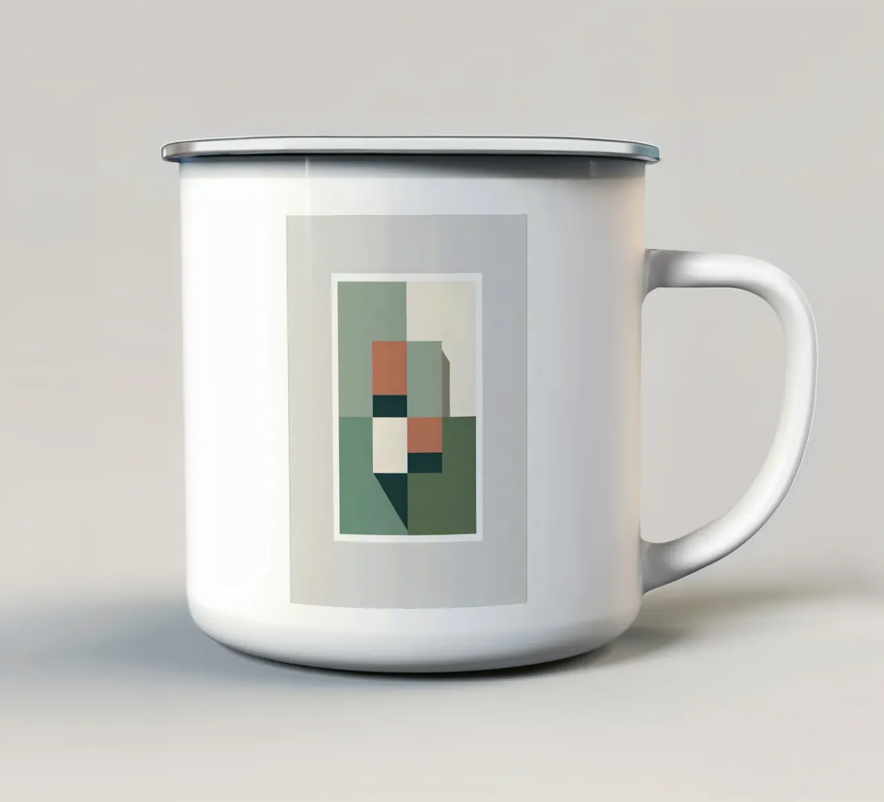 Blocchi di colore tazza in smalto da Botanical Gallery