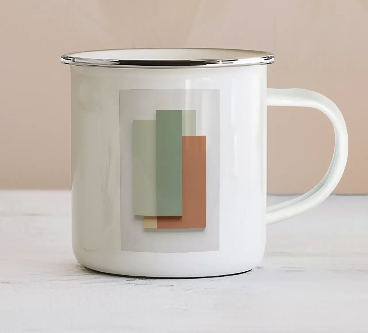 Blocchi di colore tazza in smalto da Botanical Gallery
