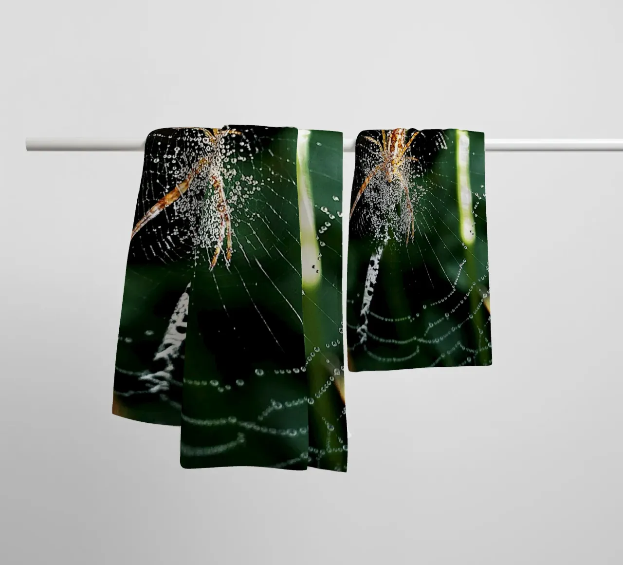 Web of Dawn – Fine Art Print towel by jay