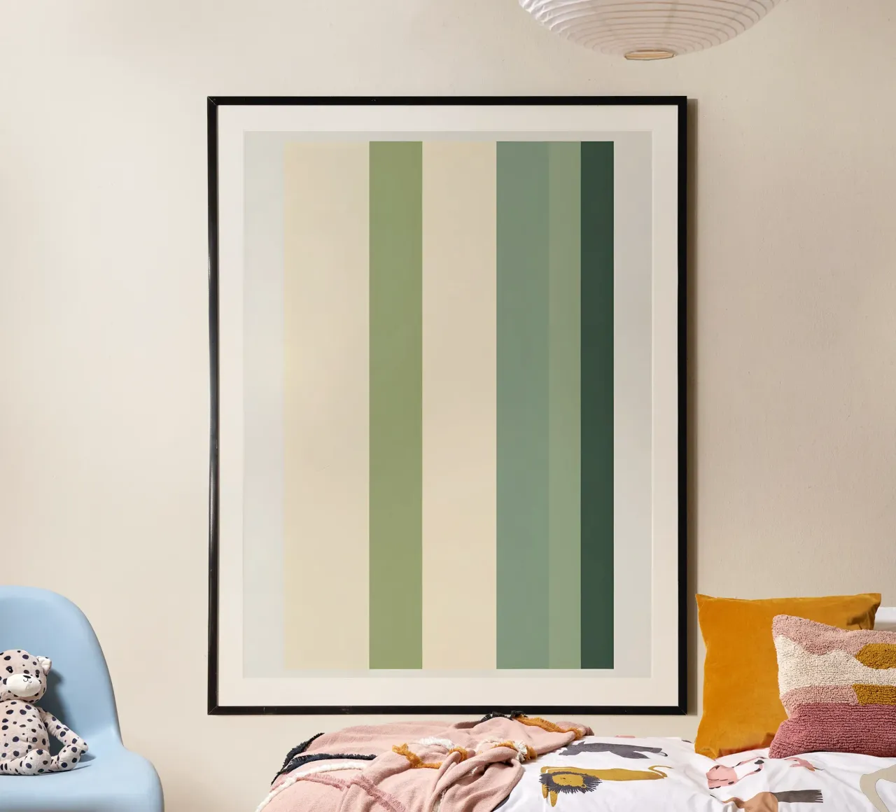 Alternativa gradiente poster con telaio in alluminio da The Green Room