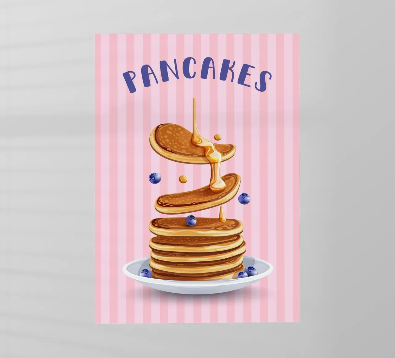 Retro pancakes pellicola backlit da PinkCandyWalls