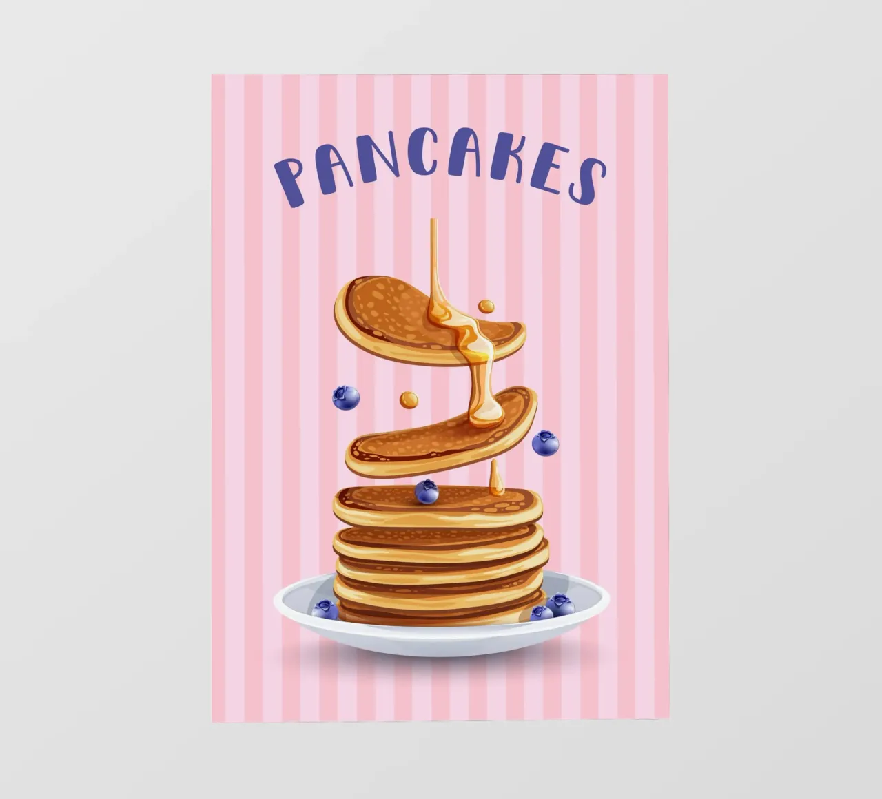 Retro pancakes pellicola backlit da PinkCandyWalls
