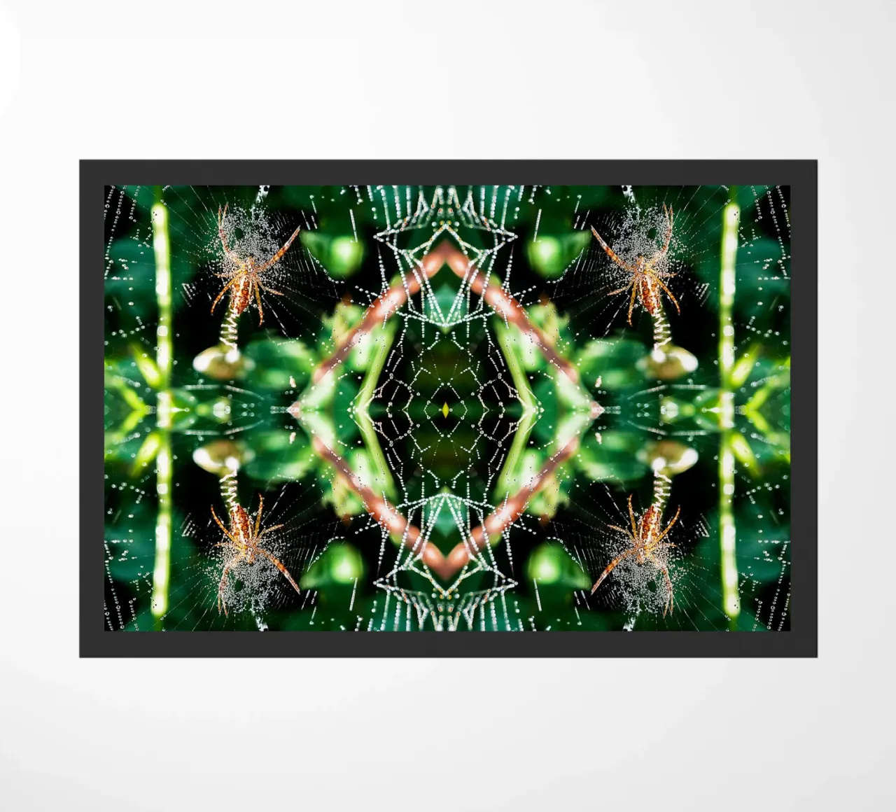 Spider Web Magical Portal - Abstract Fine Art Print felpudo de jay