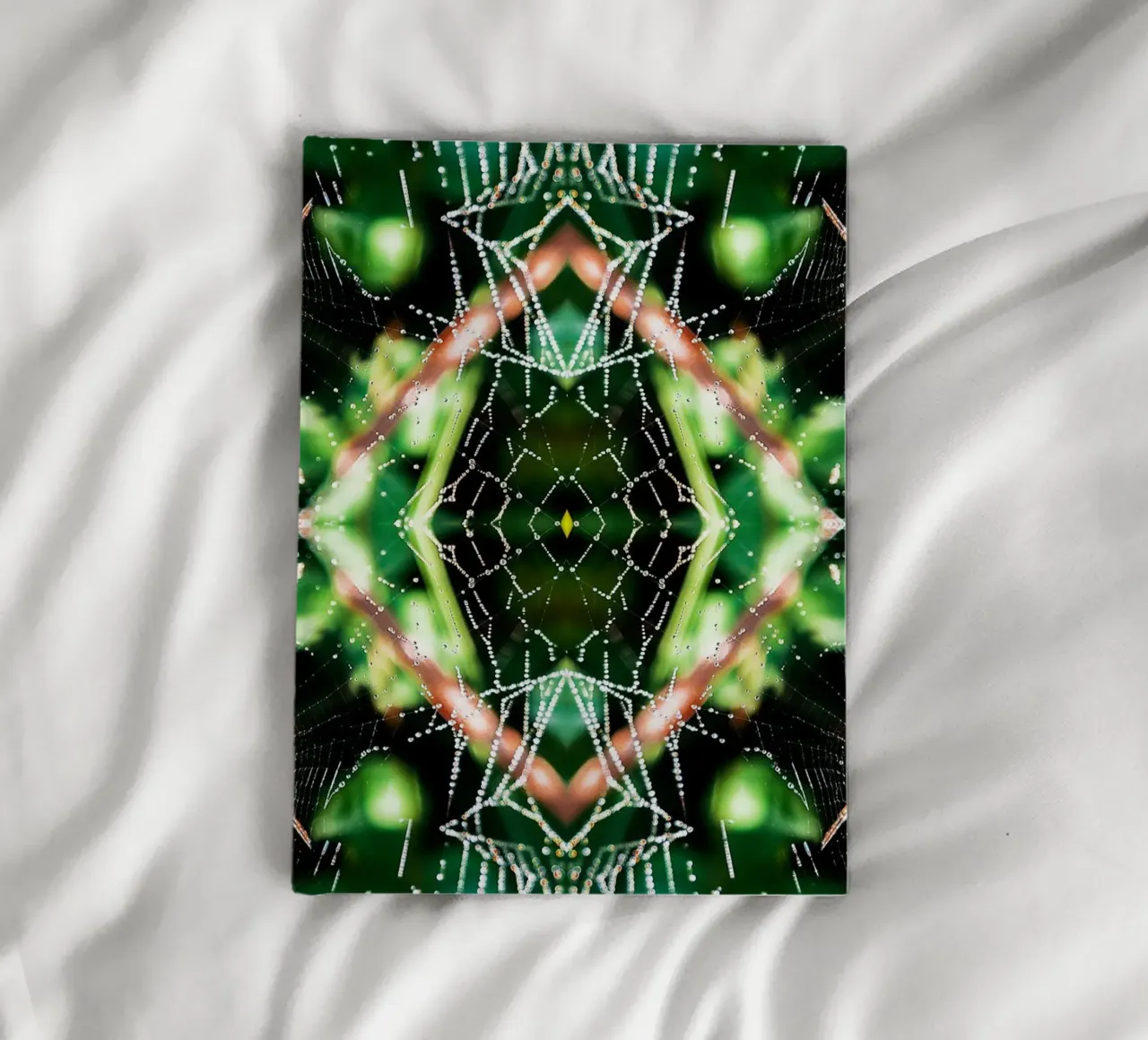 Spider Web Magical Portal – Abstract Fine Art Print notebook by jay