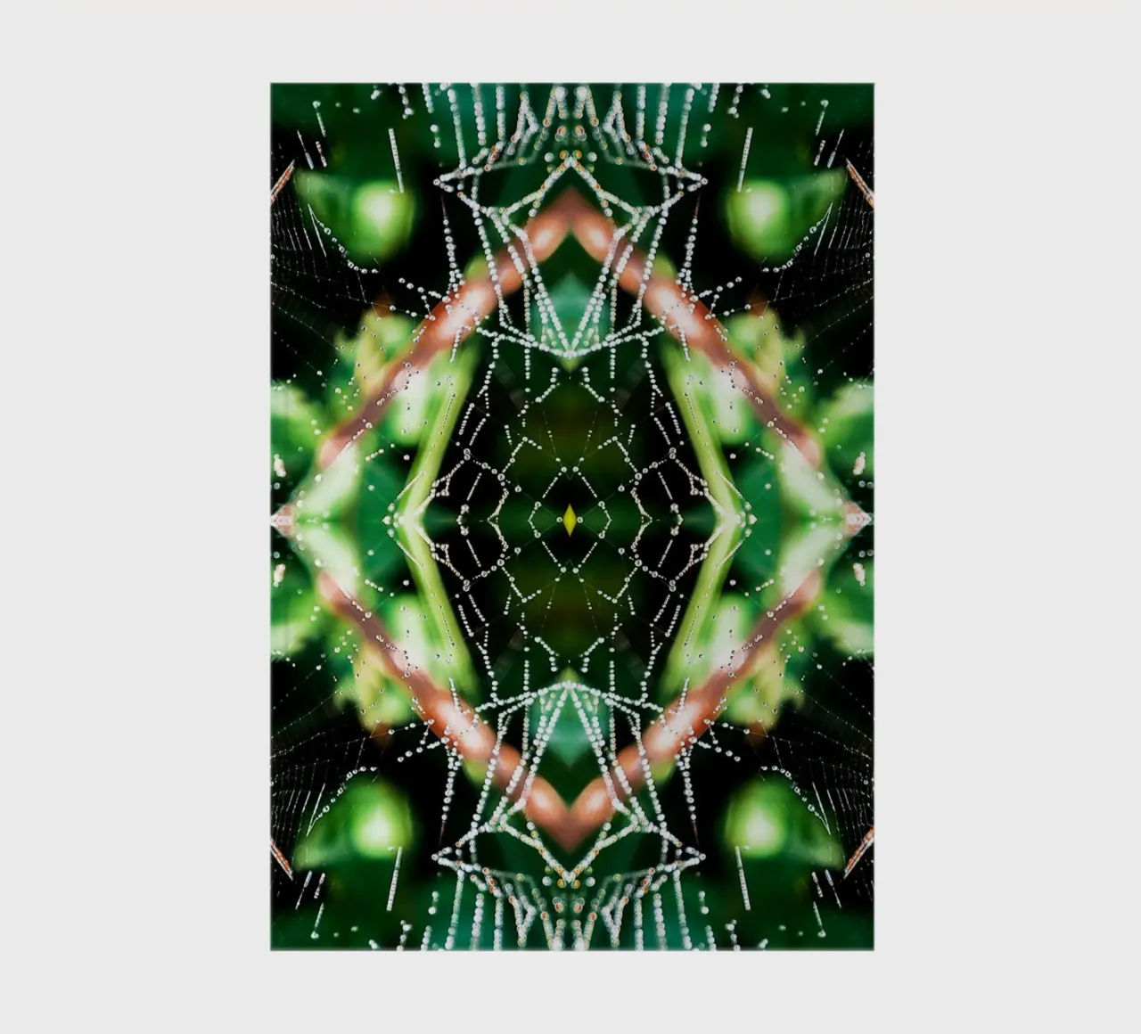 Spider Web Magical Portal – Abstract Fine Art Print notebook by jay