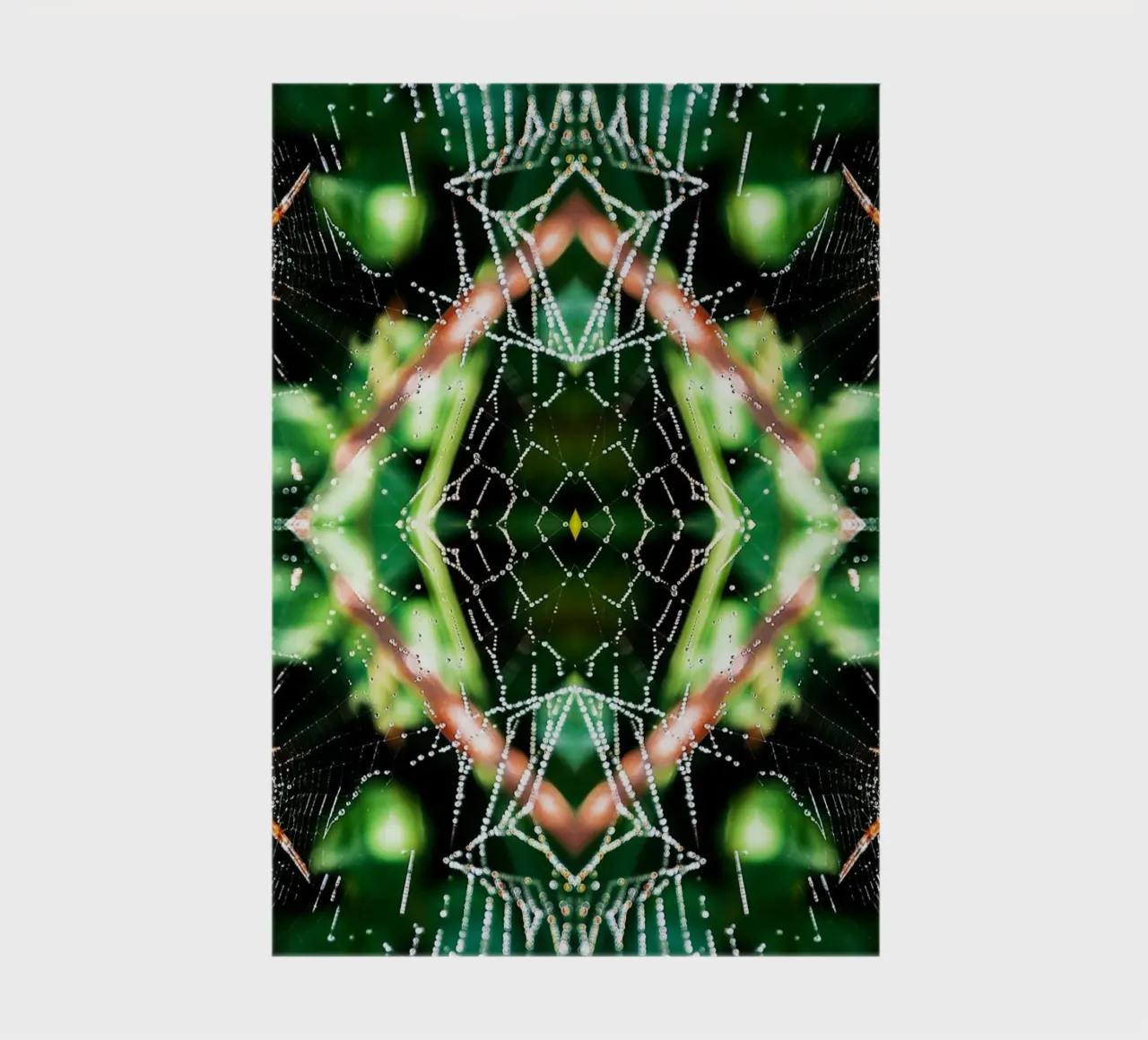 Spider Web Magical Portal – Abstract Fine Art Print notebook by jay