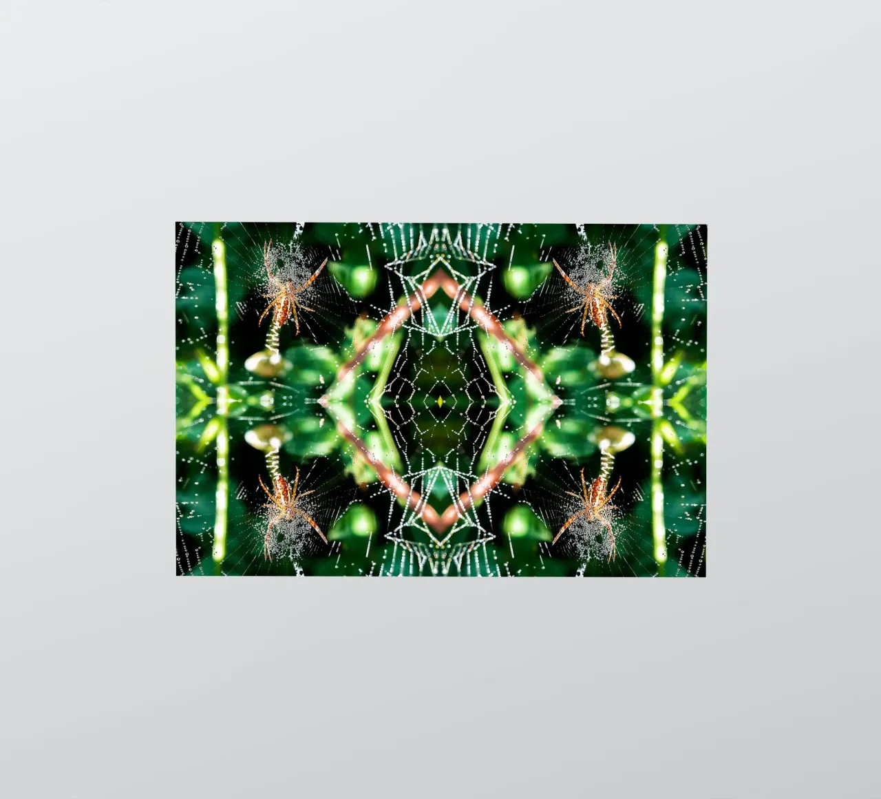 Spider Web Magical Portal - Abstract Fine Art Print pegatina de jay