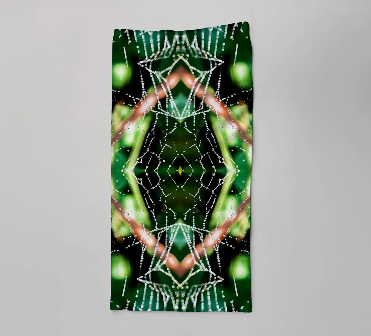 Spider Web Magical Portal – Abstract Fine Art Print towel by jay