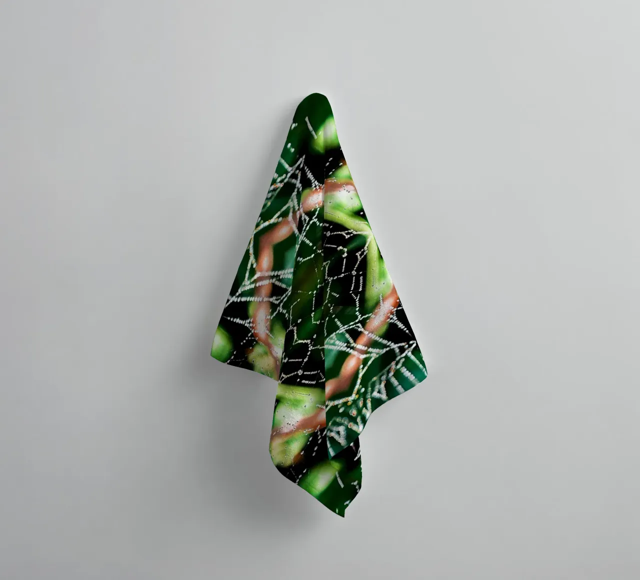 Spider Web Magical Portal – Abstract Fine Art Print towel by jay