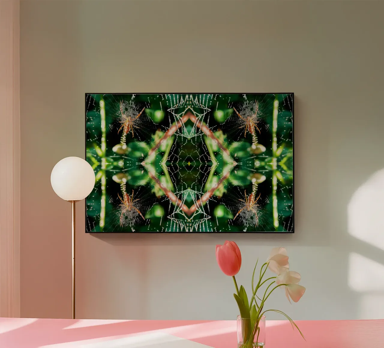 Spider Web Magical Portal - Abstract Fine Art Print metacrilato de jay