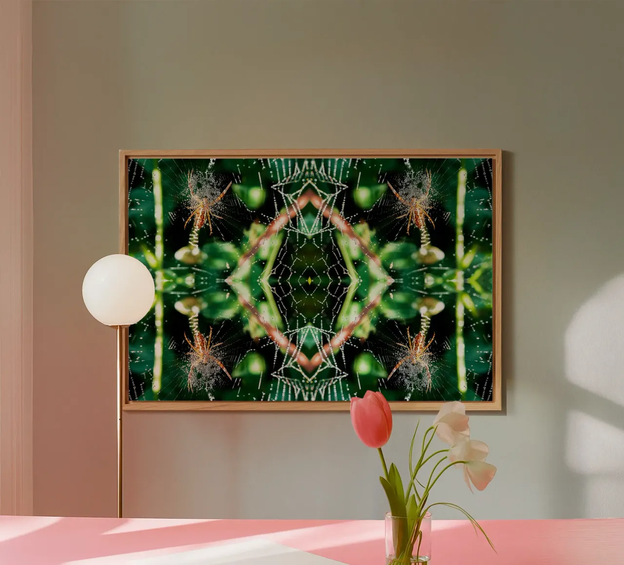 Spider Web Magical Portal - Abstract Fine Art Print aluminio dibond de jay
