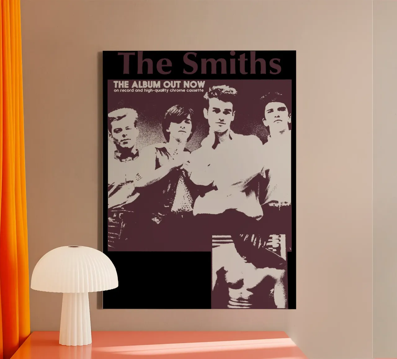 The Smith Indle Rock Band canvas with Floater frame by mannys_artt