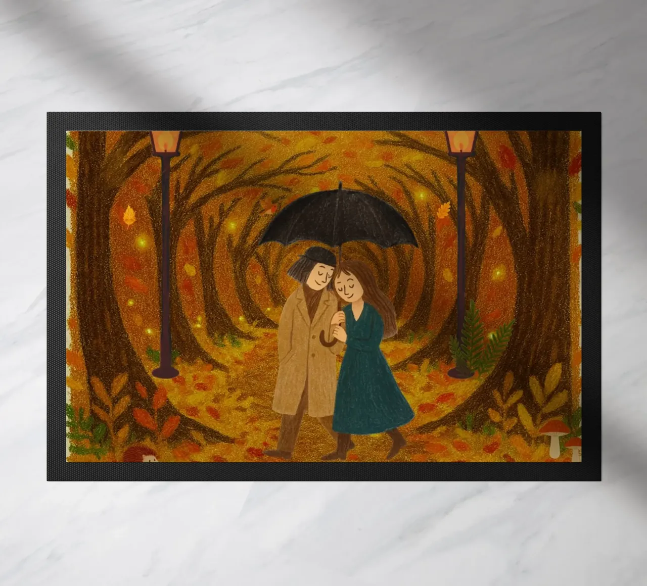 Un romanzo d'autunno zerbino da Taika Tori Art